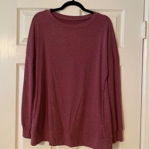 Long sleeve knit tunic with pockets size large